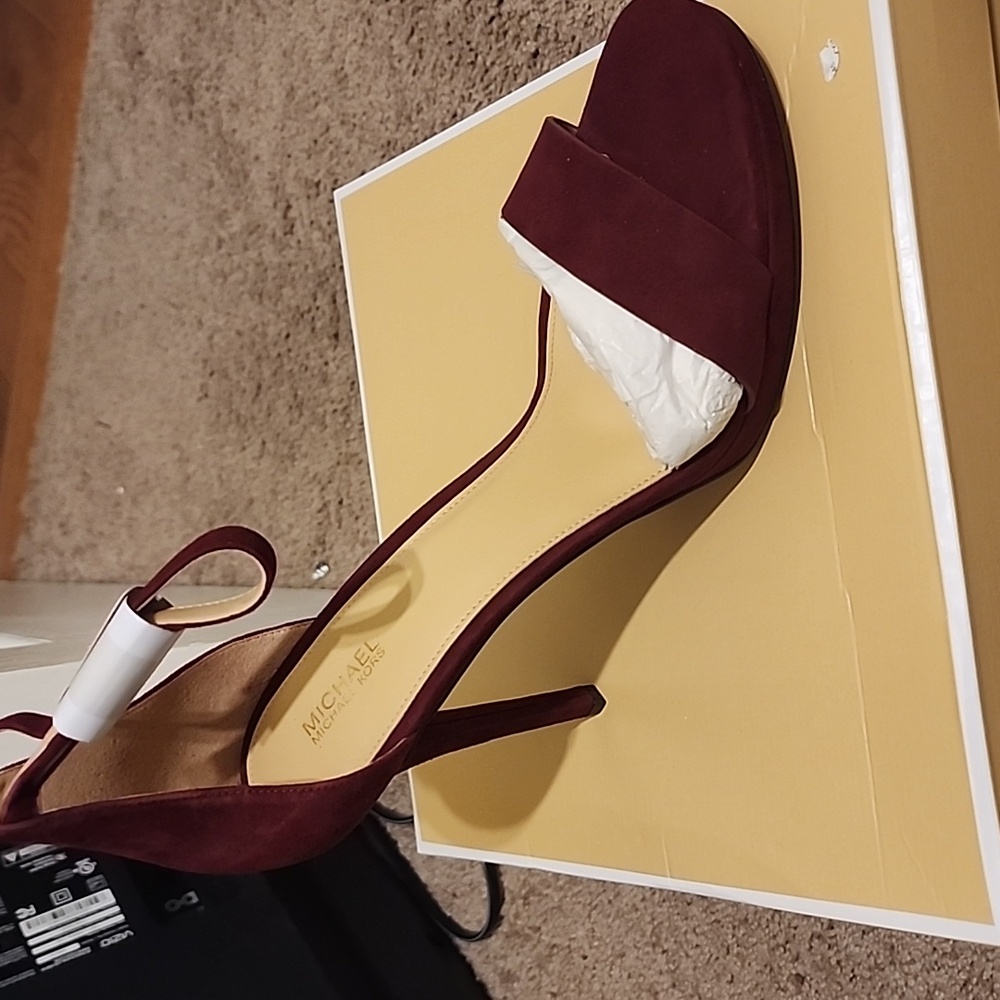 Michael Kors Burgundy Suede Women's Heels